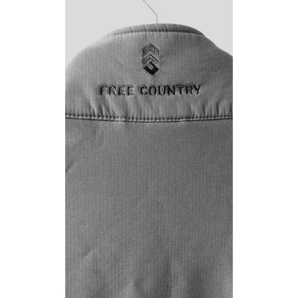Free Country Men's XXL Grey‎ Softshell Jacket with full front zipper - Picture 4 of 6